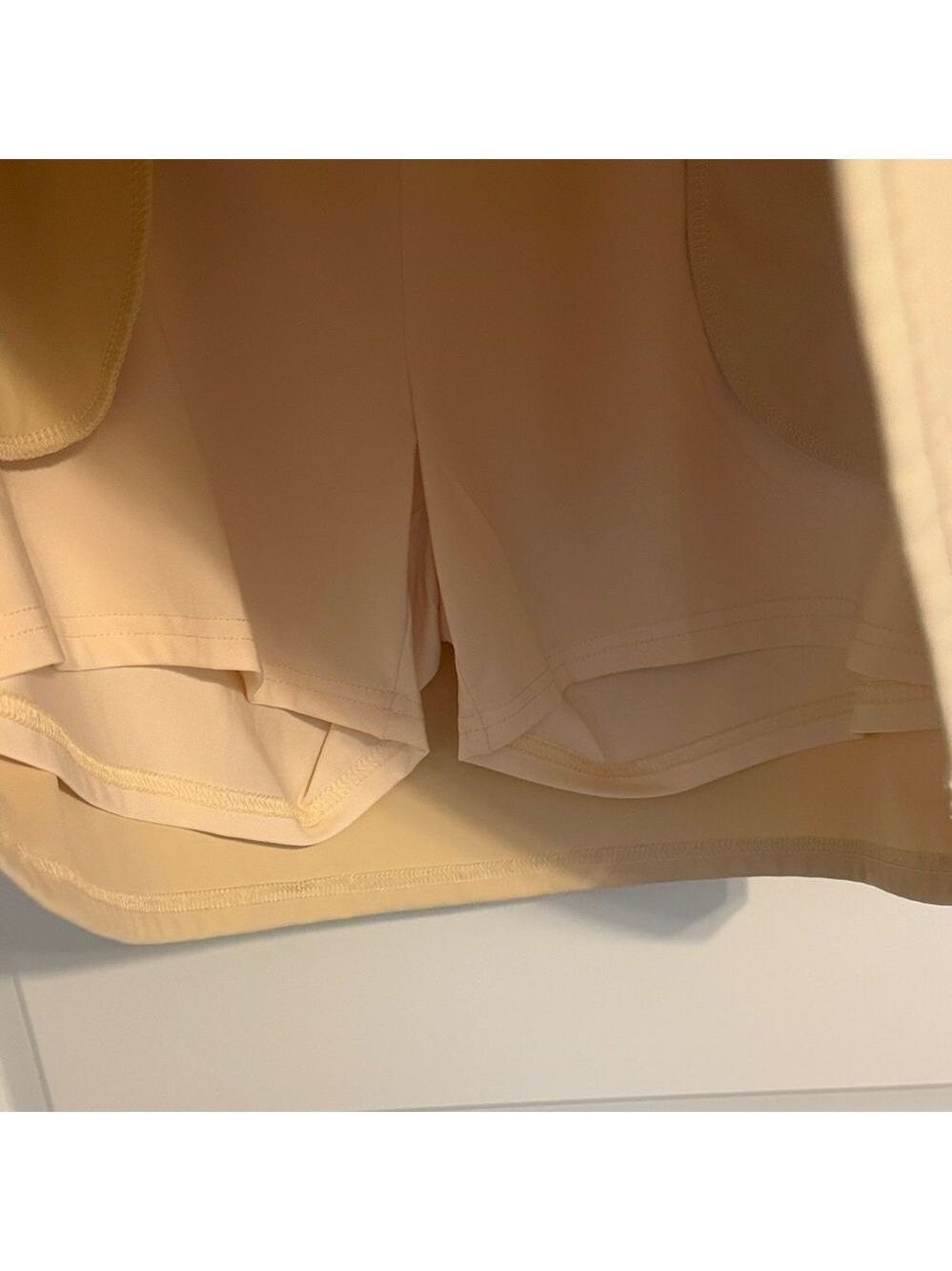 Oyamiki Golf Skirts High Waisted Skorts for Summer with 4 Pockets, Khaki, XL - Picture 9 of 10